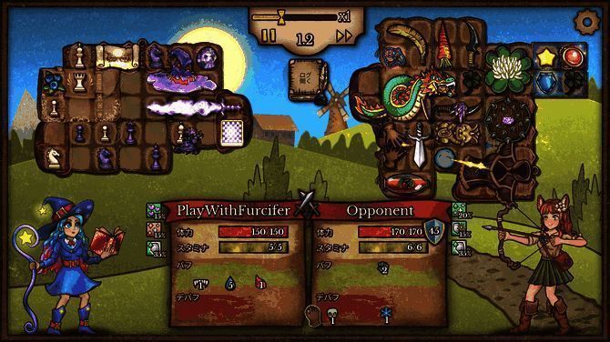 角色立绘与装备图标展示,整体风格卡通且精致