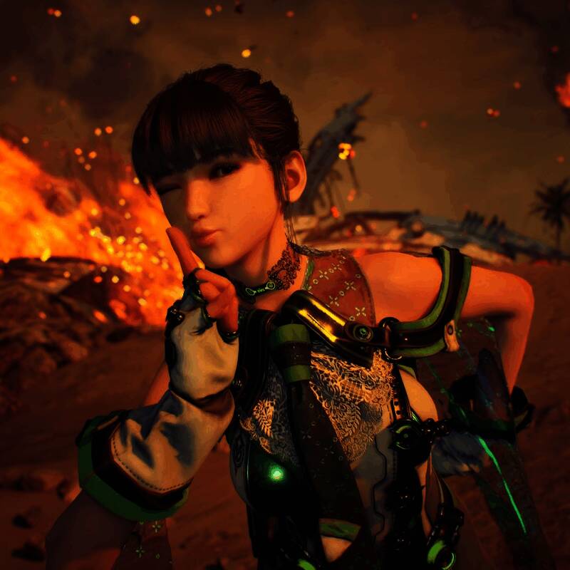 《剑星》游戏画面展示，角色战斗场景充满未来科技感