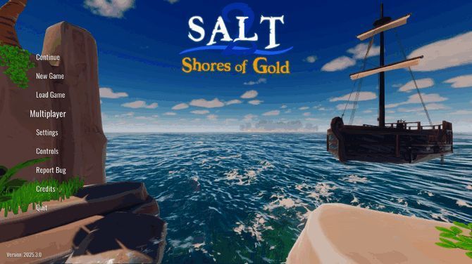 游戏主界面展示海盗风格UI与船只航行画面