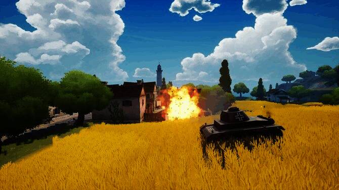 游戏中玩家操作不同兵种进行协同作战的画面展示