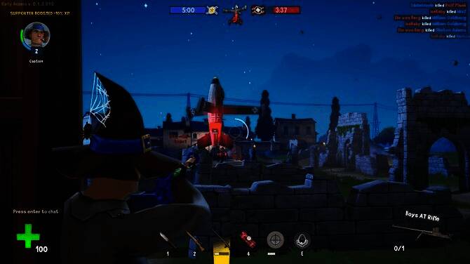 空中战斗场景，玩家操控战机在云层间穿梭激战