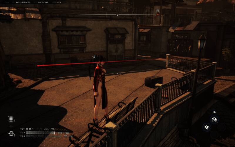 角色站在路口左侧，前方隐约可见一条通往未知的小径