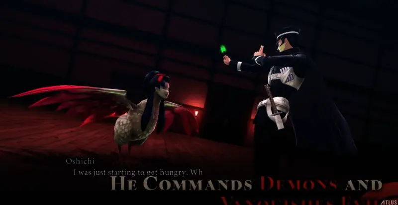 角色在都市街道中警觉环顾四周的场景