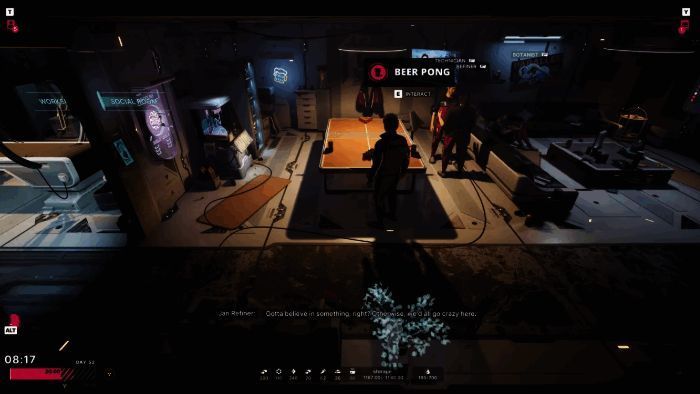 游戏界面展示复杂的资源管理系统,包括氧气、能量、工具等关键生存要素