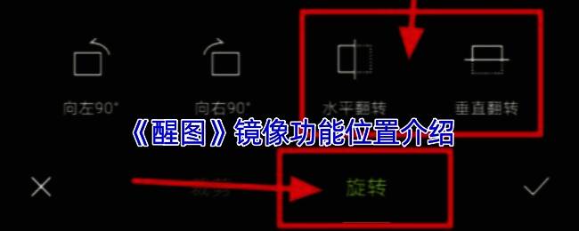 镜像翻转前后效果对比示意图,展示图片左右或上下对称变化