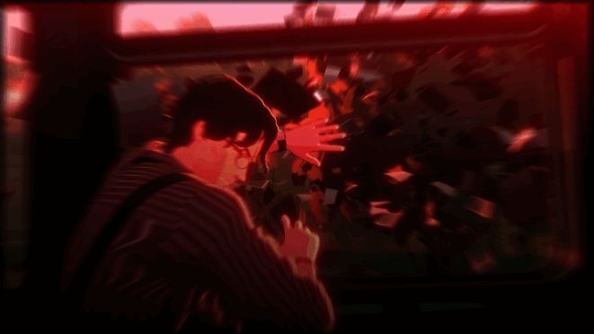 黑暗中的庞然巨物，模糊的身影令人不安