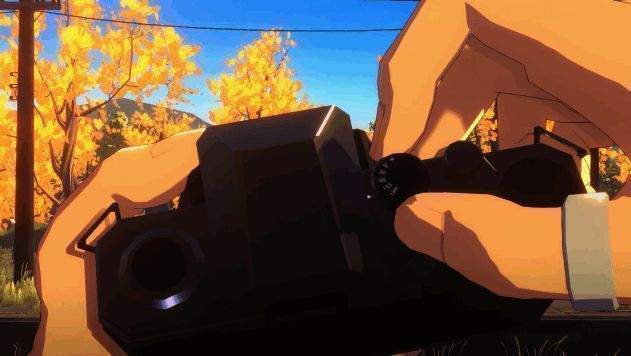 游戏内拍摄界面展示，玩家正在取景框选画面