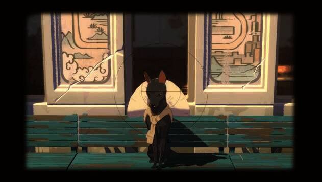 游戏实机画面截图，角色正举起相机准备拍摄