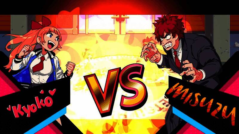 热血少女战斗场景展示华丽连招特效