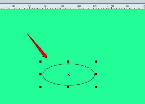 绘制初始椭圆形状的界面截图