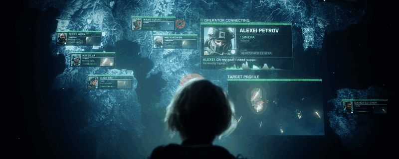 《三角洲行动》游戏中角色手持武器进行激烈战斗的画面,背景为废墟战场环境