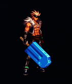 男鬼剑士与黑暗武士的冰棒武器装扮效果图，展现冷系光效与细节