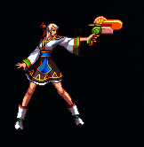 女神枪手冰棒武器装扮展示，突出冰晶与射击特效结合