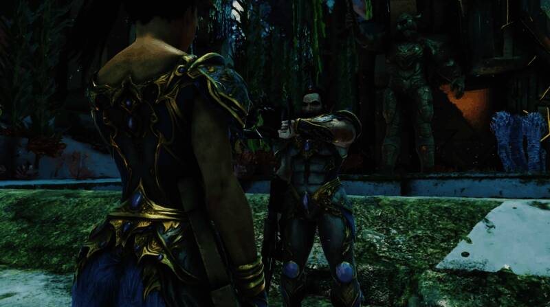 玩家正在水中搭建高科技水下基地，周围环绕着各种设施