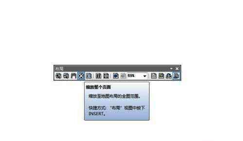 ArcGIS布局视图中缩放至整个页面按钮高亮显示