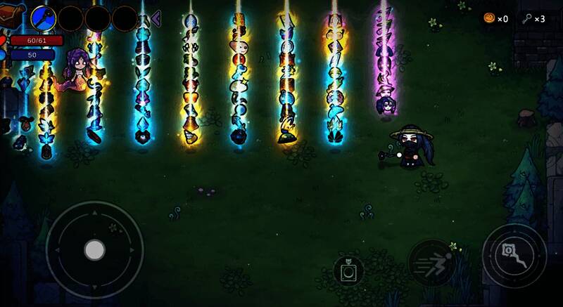 克苏鲁风格Boss战画面，巨型触手与玩家激战