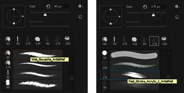 初步纹理笔触应用效果展示图