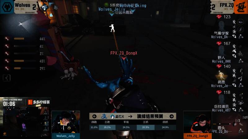 FPX.ZQ_DongX闪现过板并精准勾中病患的决定性时刻