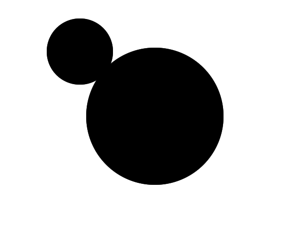 在新图层上绘制第一个耳朵的界面截图