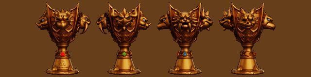 三枚戒指排列展示，金色、银色、红色各具特色，表面均雕刻朱雀纹样