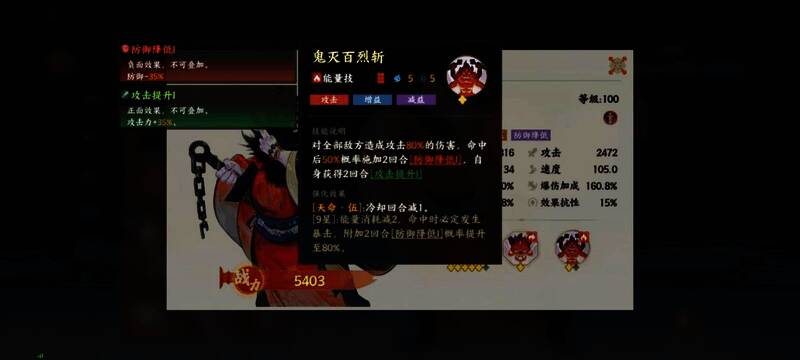 斗战胜佛技能面板展示,显示死亡增伤与复活能力