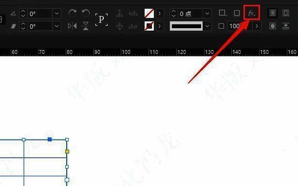 效果设置面板展开示意图,fx按钮和下拉菜单清晰可见