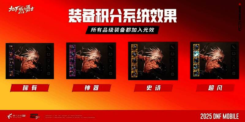 史诗防具套装展示,外观华丽,光效绚丽