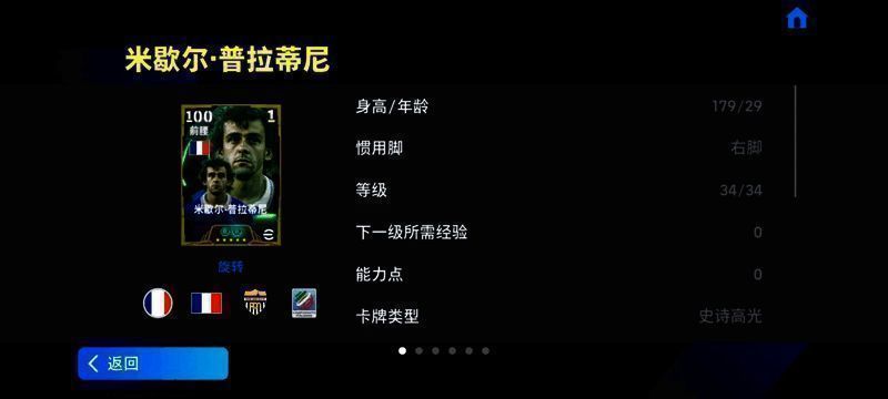 普拉蒂尼高光形象展示,优雅控球与精准传球特效渲染