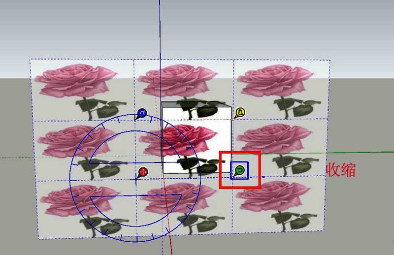 纹理缩放调整操作示意图
