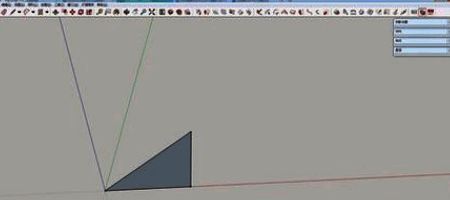 使用直线工具绘制不等边三角形示意图,线条清晰明了