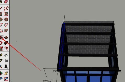 输入n/命令调整立柱间距效果示意图