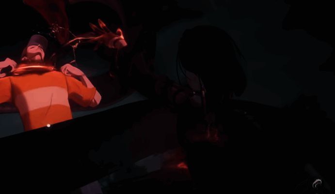 凌九施展迅雷技能，身形化作一道闪电，在战场上快速穿梭，留下残影