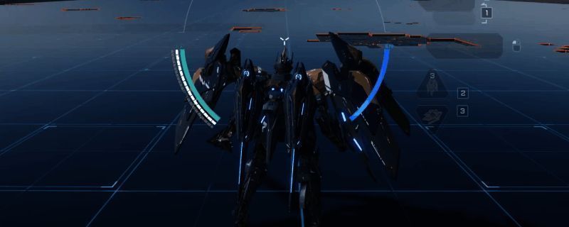 黑豹机甲正在进行激烈对抗，手持武器准备施展盾反技能