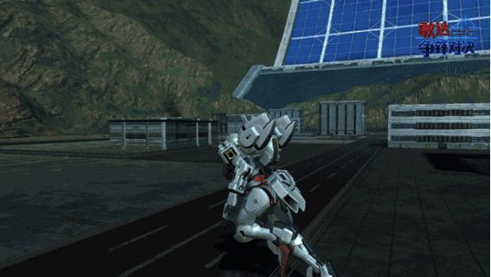 异灵敢达格斗(后)技能释放瞬间,GUND-BIT展开力场并释放数据风暴效果