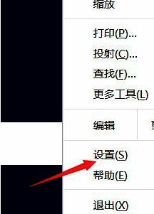浏览器设置菜单展开界面,清晰展示各项基础设置选项