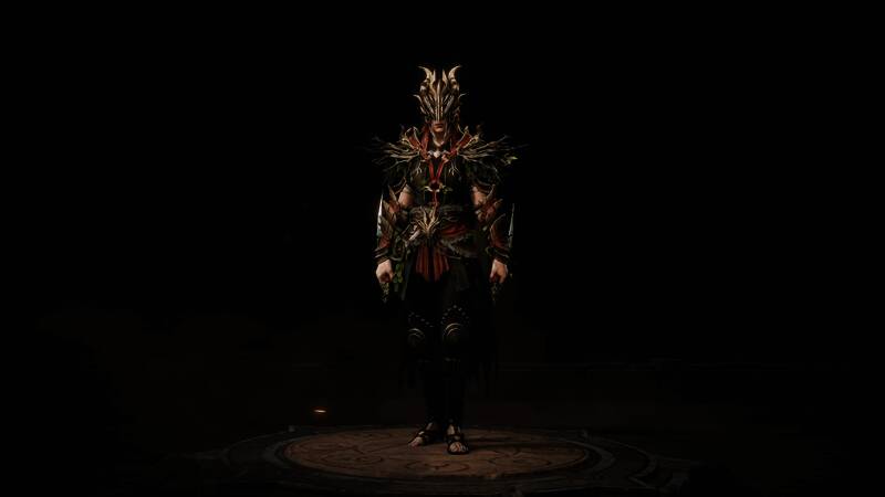 雾刃角色形象展示,木质护甲贴身,手持磨制利刃