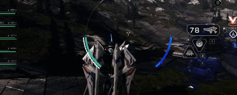 矛隼机甲展示图，呈现其机甲与飞行形态的切换瞬间