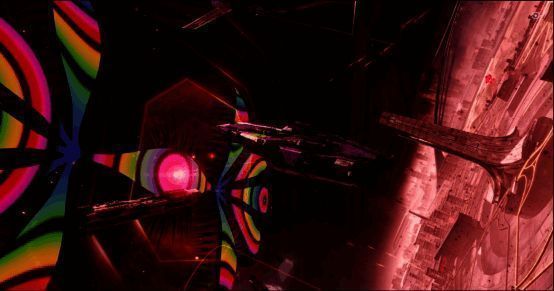 异步Boss战界面展示,玩家舰队在宇宙中与巨型使徒对战