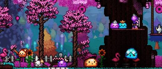 泰拉瑞亚角色使用洞穴探险药水,周围矿石被高亮显示,便于识别与采集