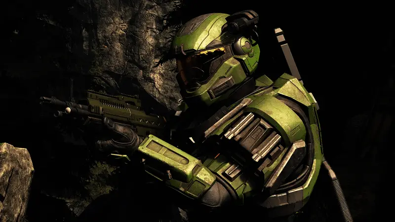 《光环:战斗进化》经典封面与重制版概念图对比,展现系列传承与变革