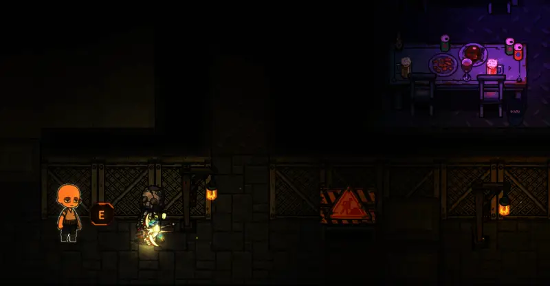 地心镇地图局部放大图，标示出支线任务NPC所在位置