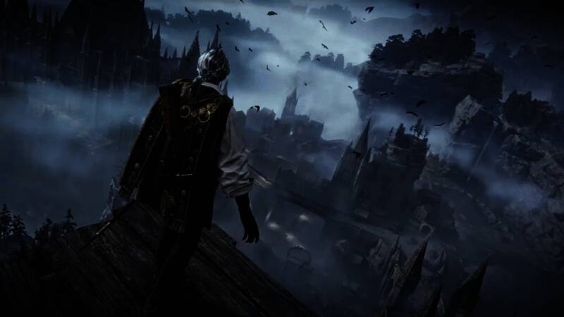 FromSoftware展台概念图，背景为神秘代号‘FMC’的标志与剪影