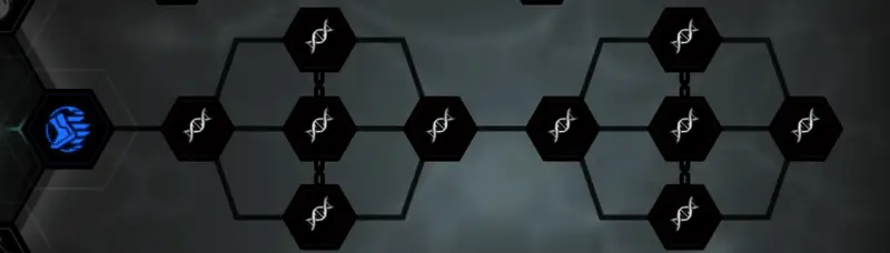 角色在地图中收集基因药剂的场景，背景为神秘洞穴环境