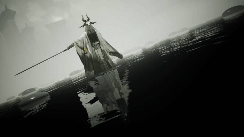 《十二影》场景截图,展现东方风格的神秘地图与建筑