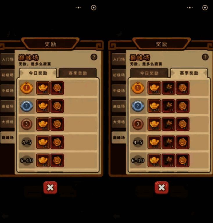 竞技场战斗界面，显示当前对手与挑战次数