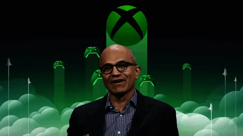 微软市值增长趋势图,图表显示市值逼近4万亿美元