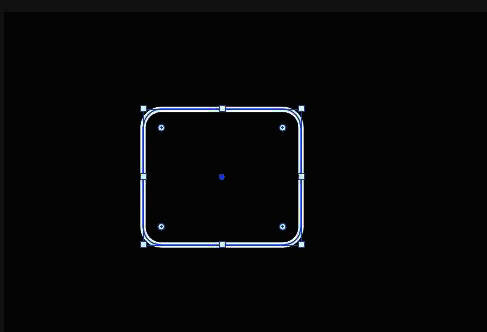 圆角矩形绘制完成，位于背景之上，视觉效果更加协调