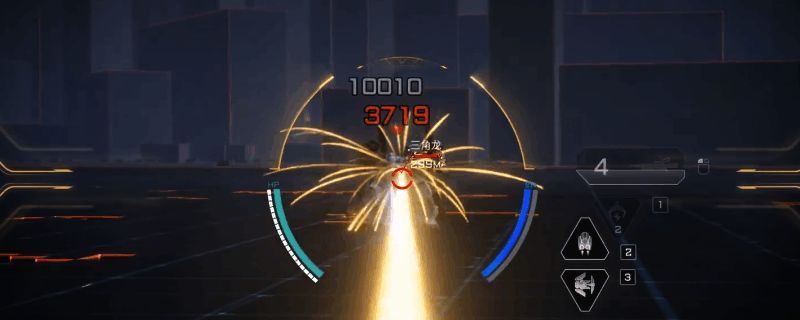 阿奎纳机甲在战斗中使用机动射束炮，发射出高能电浆射束打击敌人