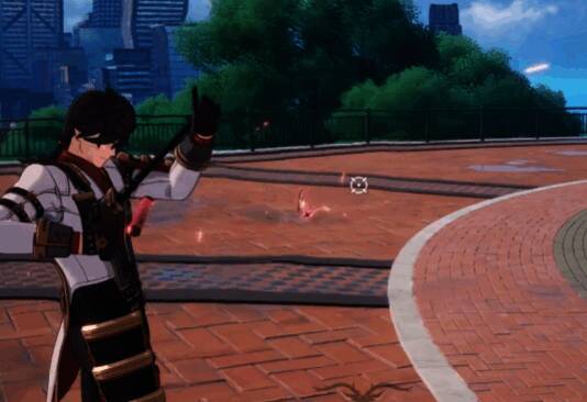 神射手技能释放动画，箭矢带电特效击中敌人