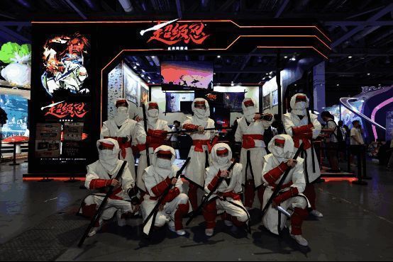 《超级忍 反攻的斩击》试玩现场,玩家热情高涨,展台人气爆棚